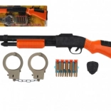 Policijski igralni komplet s puško, naboji in lisicami