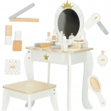 Lesena toaletna mizica za deklice Bella s priborom