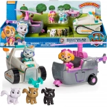 Paw Patrol reševalni set Skye in Everest – helikopter, snežni skuter in figurice muck