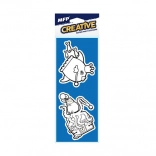 Slikanje z vodo – penaste nalepke, komplet 2 kos, mešanica motivov