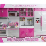 Moderna otroška kuhinjica z dodatki na baterije, 39 kosov