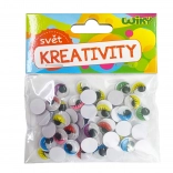 Premikajoče se barvne oči 12 mm