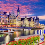 Sestavljanka Gent ob somraku 1000 koščkov