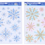 Okenska dekoracija Snežinke 41 × 29 cm