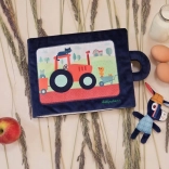 Tekstilna aktivna knjižica LILLIPUTIENS – osliček Ignace na kmetiji 18 m+