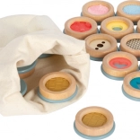 Leseno taktilno spominsko pexeso za senzorično učenje