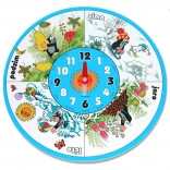 Lesena stenska ura KRTEK 20 cm