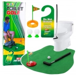 Zabavna toaletna golf set s podlogo, putterjem in žogicami