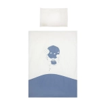 Otroška bombažna posteljnina za posteljico BELISIMA Ballons 90 × 120 cm, modra, 3-delna