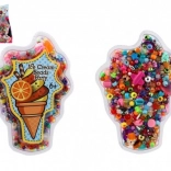 Set pisanih plastičnih perlic za ustvarjanje