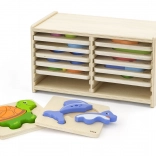 Lesene sestavljanke Viga, 12 plošč