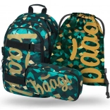 Komplet BAAGL Skate Polygon: nahrbtnik, peresnica in vrečka