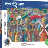 TREFL Puzzle Eye-Spy Sneaky Peekers: Amsterdam 1000 koščkov