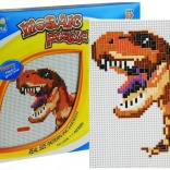 Velika mozaika z dinozavrom barvni čepiči