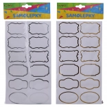 Nalepke 14 × 25,5 cm za kozarčke za začimbe, imenske oznake, okvirček