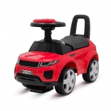 Otroški poganjalec BABY MIX Prime SUV rdeč z usnjenim sedežem