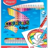 Maped barvice Color'Peps Oops z radirko, 24 kosi