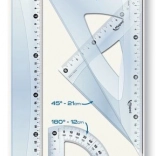 Maped komplet ravnil Classic, 4-delni prozoren