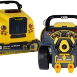 Otroški montažni avtobus – rumeni delavniški bus z motorjem za razstavljanje