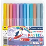 CENTROPEN pastelni flomastri, 12 barv – pastel