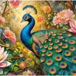 Sestavljanka Páva v raju 1000 koščkov