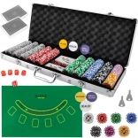 Poker set 500 žetonov v aluminijastem kovčku