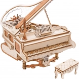 Lesena glasbena skrinjica Čarobni klavir