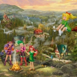 Sestavljanka Mala čarovnica Bibi: Sestanek malih čarovnic 1000 kosov