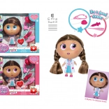 Punčka zdravnica z dodatki 18 cm – Z daljšimi lasmi