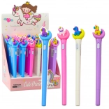 Svetleči kemični svinčnik Samorog na luni z modrim črnilom 0,7 mm