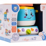 Interaktivni štedilnik s loncem in razvrščevalnikom oblik