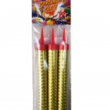 Zlate zabavne fontane 12 cm, 3 kosi