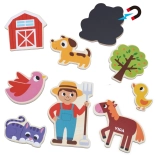 VIGA magnetni prijatelji s kmetije – set 20 lesenih magnetov