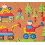 Woody Deska s tvary za pribijanje – prevozna sredstva