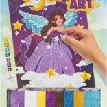 Mozaikovna slika Vijolična Vila 30x21 cm