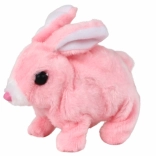 Interaktivni hojajoči zajček s kratko dlako – roza