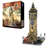 Konstrukcijski komplet Pantasy Steampunk urna stolpnica Big Ben, 2424 koščkov