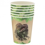 Papirnati kozarčki dinozavrska zabava 250 ml, 6 kos