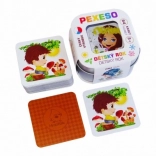 Pexeso Otroško leto – vodoodporno, 64 kart v kovinski škatlici