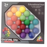 Izobraževalne sestavljanke – kroglice 3+ – barvne povezovalne kroglice