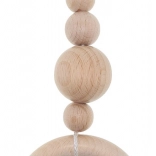 HESS verižica za voziček z zvončkom – naravna, kratka