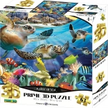 3D puzzle želva 63 kosov