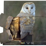 Just Jigsaws Sova in njen življenjski cikel - lesena plastovna sestavljanka