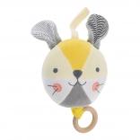 Melodična žogica zajček PETIT COLLAGE iz organskega bombaža