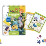 Čarobno barvanje z vodo – blok, 4 listi – Živalice