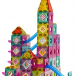 Magnetna sestavljanka grad z krogličnim toboganom, 139 delov