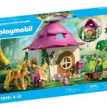 Playmobil Princess Magic prijetna vila hiška z zlatim samorogom