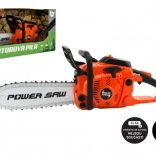 Otroška verižna žaga na baterije z zvokom in svetlobo – oranžna