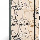 NOTIQUE črtasti zvezek Obraz 13 × 21 cm