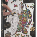 MOXY Obrysov puzzle želva 130 delov